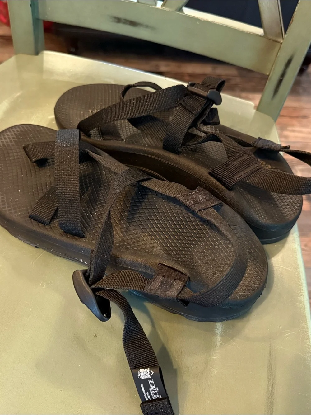 Chaco Black Adjustable Strap Sandal